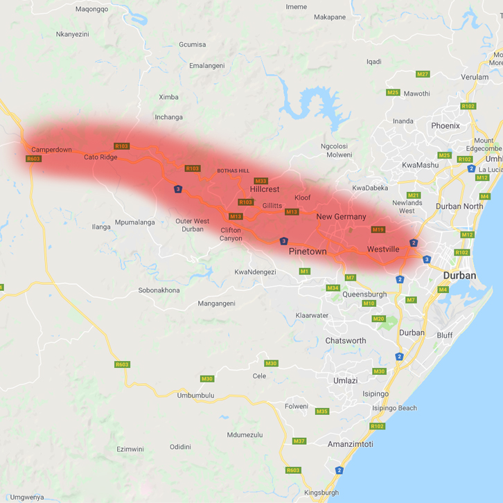 123 Clean Coverage map